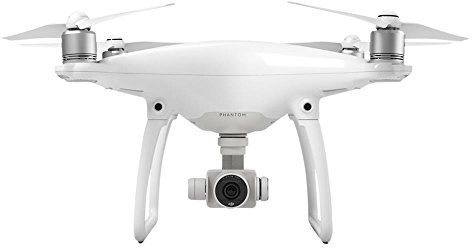 DJI Phantom 4 (Version UE) - Drone Quadricoptère avec Caméra - Offre 30-Min de Vol - Caméra 4K - Photos & Vidéos HD - Design Élégant - 5 Capteurs Optiques - Radiocommande avec Support Mobile