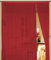Kaikoon Fadenvorhang Fadengardine 150 cm x 300 cm rot