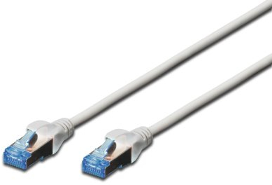 DIGITUS LAN Kabel Cat 5e - 10m - CCA Netzwerkkabel Mit RJ45 - SF/UTP Geschirmt - Kompatibel zu Cat6 und Cat5 - Grau