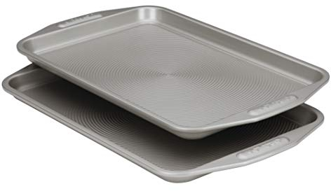 Circulon Total Bakeware Set Nonstick Cookie Baking Sheets, 2 Piece, Gray