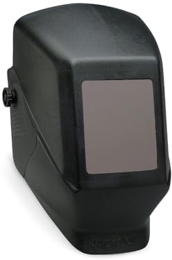 Jackson Safety Welding Helmet, Auto Darkening Hood, Durable Protective Welder Face Mask for Men and Women, Fixed Shade, Hard Hat Adaptable, HSL-100 Shell, Universal Size, Black, 14975