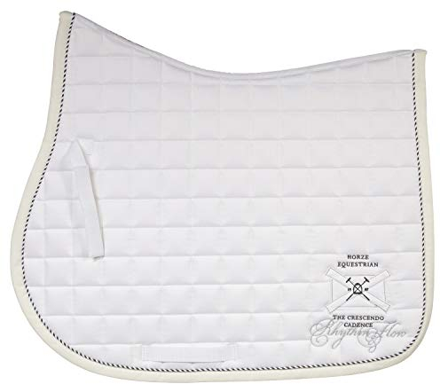 NETPROSHOP Vielseitigkeits Schabracke Satteldecke Sattelunterlage Größe Full Farbe Weiß, Farbe:Weiss