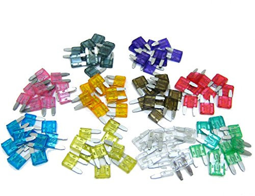 All Trade Direct 20 X Mixed Amp Mini Blade Fuses Car Motorbike Atm Auto