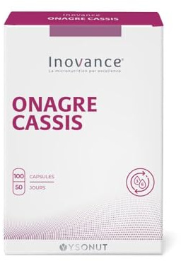 INOVANCE ONAGRA CASSIS 100cap. – complément alimentaire sous forme de gélules, recommandé en complément d’une alimentation équilibrée, boîte de 100 gélules et facilite la prise en charge de votre bien