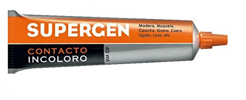 Pegamento supergen contacto incoloro 40 ml unidad
