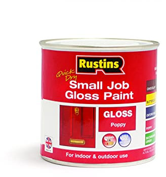 RUSTINS Small Job Gloss Paint Poppy 250ml