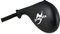 Ju-Sports Hand Mitt Single Pratze I Aus Kunstleder in Carbon Optik I Mit Handschlaufe für optimalen Halt I Kampfsport Zubehör für MMA UVM. I Ca. 40cm