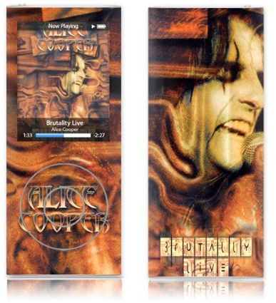 MusicSkins Alice Cooper - Brutalitet live för Apple iPod nano (4: e generationen)