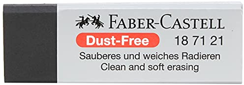 Faber-Castell 187121 - Radiergummi Dust-Free, Kunststoff, schwarz