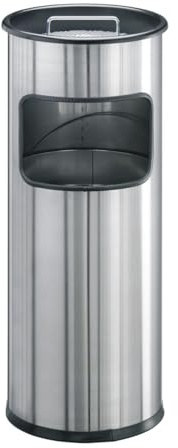 Durable 337323 Cendrier Sur Pied en Acier Inoxydable avec Sable