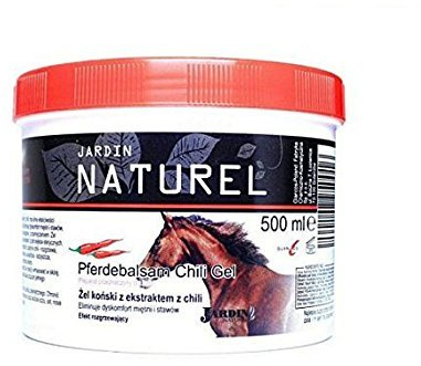 Jardin Naturel – Calentamiento caballo Gel con Chili para músculos articulaciones lomo – 500 ml