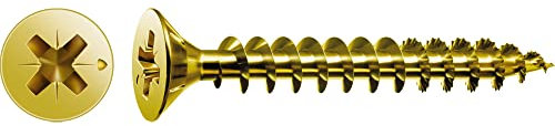 Box of 50 Spax Cab Wooden Screw Flat Yellox 5 x 80 mm Spax