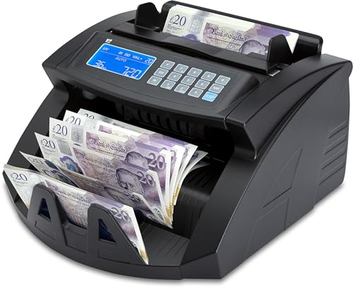 The ZZap NC20+ Banknote Counter & Counterfeit Detector - Counts 1000 banknotes per Minute, Batch Counting, 4-fold Counterfeit Detection and More!