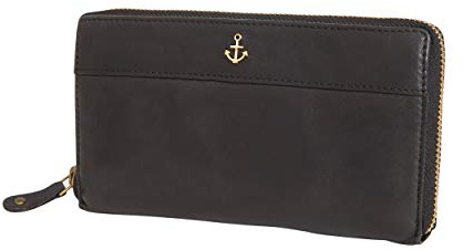 Harbour 2nd Atlantica Geldbörse - Schwarz, Ash, 1 - Damen, Erwachsene Frauen, Leder, Wallet, Reißverschluss, Geräumig