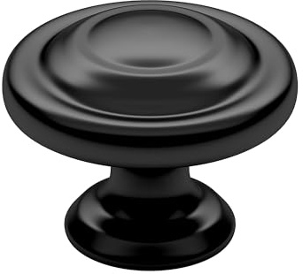 richelieu matériel – Bp10734900 – Bouton Métal traditionnel – 1073 – fini Noir mat