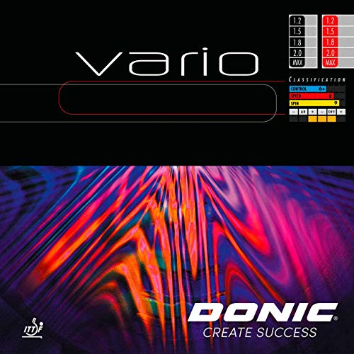DONIC Belag Vario, schwarz, 1,8 mm