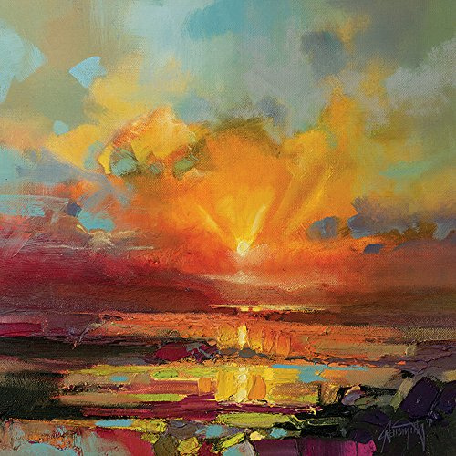 Scott Naismith AFWDC95560 Optimism Sunrise Study Canvas Print, Cotton, Multi-Colour, 3.20 x 40.00 x 40.00 cm
