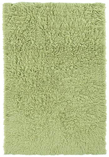 Linon Flokati Vert Citron 2,4 x 4,3 cm