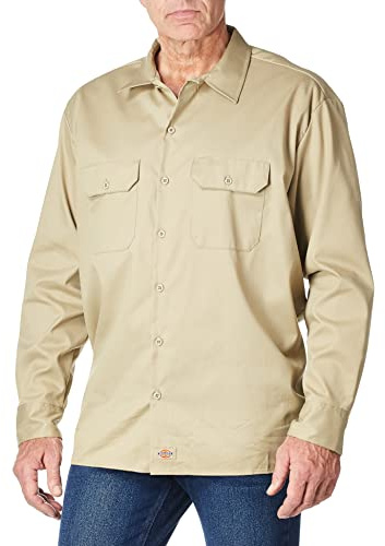 Dickies Chemise de Travail à Manches Longues en sergé Souple pour Homme, Taille M