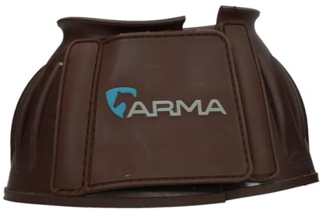 Shires Cloches pour sabots de cheval Fermeture « Touch and Close » Marron Grande
