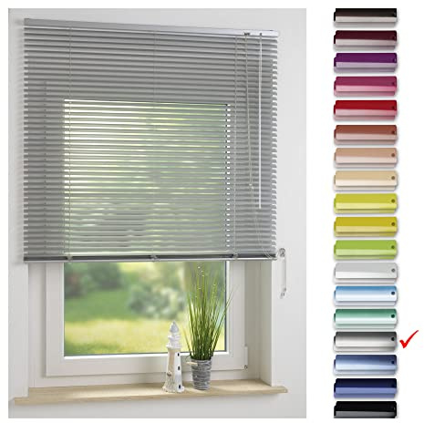 Liedeco | Aluminium-Jalousie | Silber B150cm x H160cm