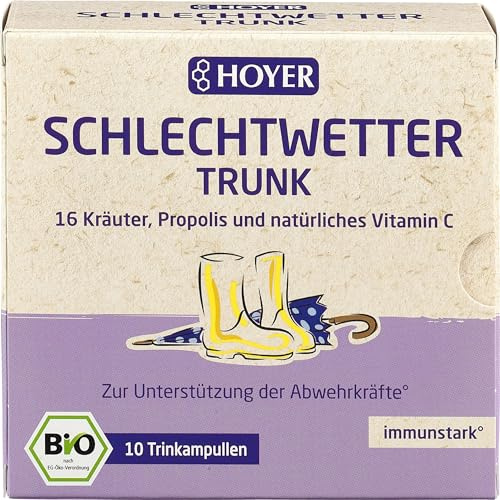 HOYER Schlechtwetter-Trunk Trinkampullen BIO, 10 x 10 ml
