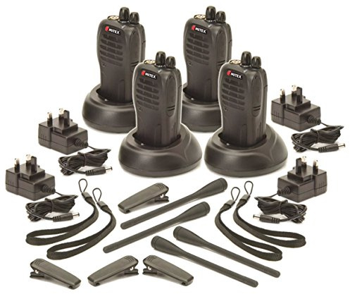 MITEX GENERAL 5W UHF LICENSED HANDHELD TWO WAY RADIO (4 Pack)