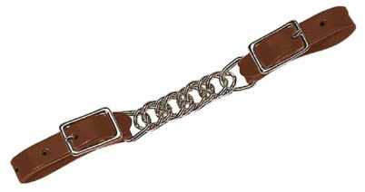 Weaver Leather Horizons Single Flat Link Chain Curb Strap, 4 1/2-Inch, Sunset