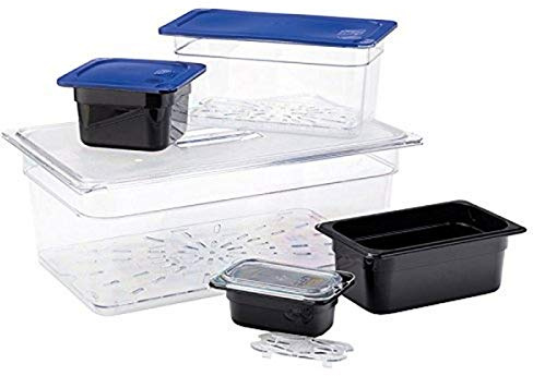 Carlisle FoodService Products Storplus Food Storage Container Food Pan, Chafing Pan for Catering, Buffets, Restaurants, Polycarbonate (Pc), 1/3 Size 6 Inches Deep, Clear, (Pack of 6)