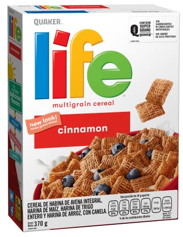 Quaker Life Multigrain Cereal, Cinnamon, 13-Ounce Boxes (Pack of 4)