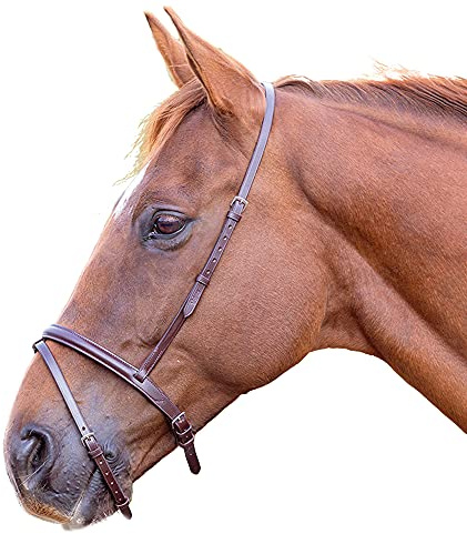 Shires Blenheim Flash Noseband-Havana Full