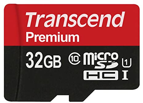 Transcend TS32GUSDCU1 Class 10 Premium microSDHC 32GB Speicherkarte UHS-I