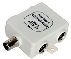 Mercury 4-Way Signal Splitter for TV & Radio Simply Split you TV Signal and provide up to 4 UHF, VHF, and FM Signals, Television & Radio Aerial Splitter