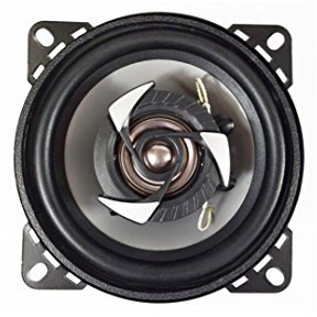 SUB ZERO SS3325 Ice 4-inch Coaxial 150W Speakers for In-Car Stereo Music, Black