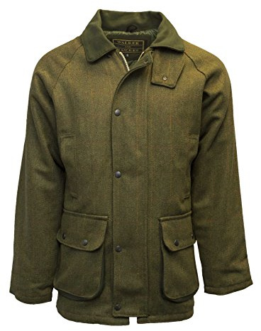 Walker & Hawkes - Derby Tweed Shooting Hunting Country Jacka, Mörk salvia, XL