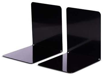 MAUL, Fermalibri, Metallo, Magnetico, 120 x 140 x 140 mm, 1 Coppia 140 mm, 1 Paar Nero