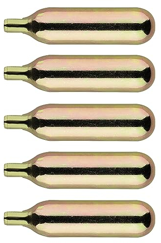 SKS GERMANY CO2 Kartusche 16g ohne Gewinde 5er Set (Luftkartusche, Fahrradzubehör zum schnellen Aufpumpen von Reifen, ideal für MTB-, Rennrad- oder Trekkingreifen)