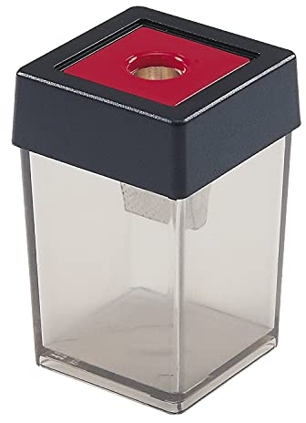 Dahle Temperamatite, 8 mm Dimensione, Nero/Trasparenti Rosso