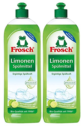 2x Frosch Spülmittel 750 ml mit fettlösenden Limonen-Extrakten