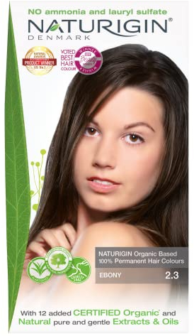 Schwarzbraun 2.3 permanente Haarfabe mit natürlichen Inhaltsstoffen - Ohne Ammoniak