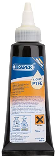 Draper 50 ml Liquid Sealant | Gasket Sealer | Pipe Leak PTFE | Plumbing Tool | Waterproof Sealer | Metal Joints Rapid Cure | 38916