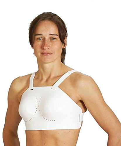 Ju-Sports Brustschutz für Damen Econo Guard - Brustschutz für Kampfsport, Fechten, Hockey, Cricket mit Hartplastikschale I Optimale Passform & leicht I Größe XL