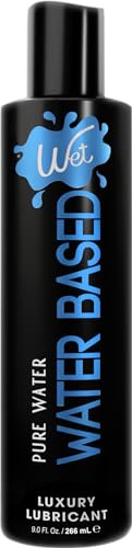 Wet Silver Water-Based Lubricant | Long-Lasting, Original Premium Formula | Vegan, pH-Balanced, Hypoallergenic, Paraben-Free, Non-staining | Lube for Men, Women & Couples, 9 fl oz