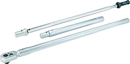 HAZET 1 Zoll Drehmomentschlüssel 6170-1CT, 800–2000 Nm, Länge 3033 mm, 4% Genauigkeit, mit 2-Komponenten-Griff, Sichtfenster, Codierringen und Safe Box