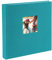 goldbuch 24 893 Fotoalbum mit Bildausschnitt, Bella Vista Türkis, Erinnerungsalbum im Format 25 x 25 cm, Foto Album 60 weiße Seiten mit Pergamin-Trennblättern, Fotobuch mit Leineneinband, Cyan