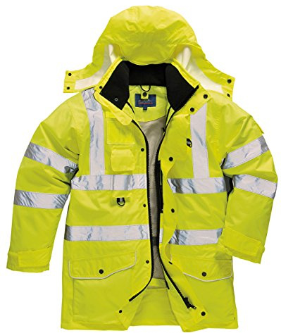 PORTWEST Hi-Vis 7-in-1 Jacket, colorYellow talla Small