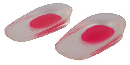 Pro11 Wellbeing Cojines ortopédicos en el talón de gel contra el tamaño de la fascitis plantar ajuste universal Rojo