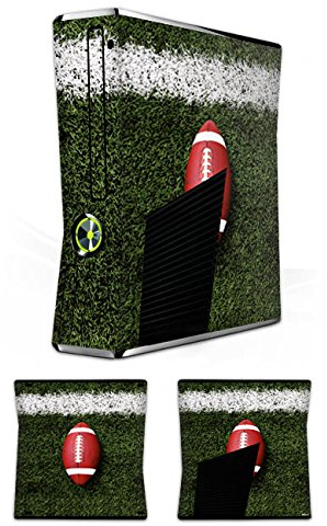 DeinDesign Skin kompatibel mit Microsoft Xbox 360 Slim Folie Sticker American Football Sport Ball