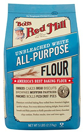 Bob's Red Mill Unbleached White All-Purpose Baking Flour, 5-pound