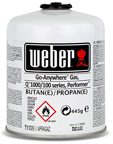 Weber Gas-Kartusche für Q 100 Serie und Performer Touch-N-Go
